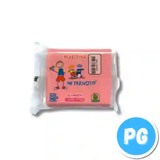 Paquete Plastilina Mi Trensito X500 Gramos Rosada