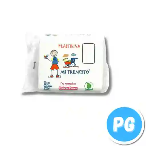 Paquete Plastilina Mi Trensito X500 Gramos Blanca
