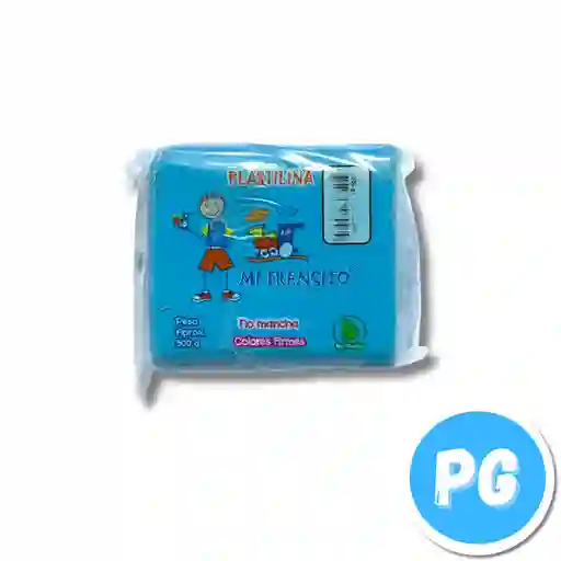 Paquete Plastilina Mi Trensito X500 Gramos Azul Clara