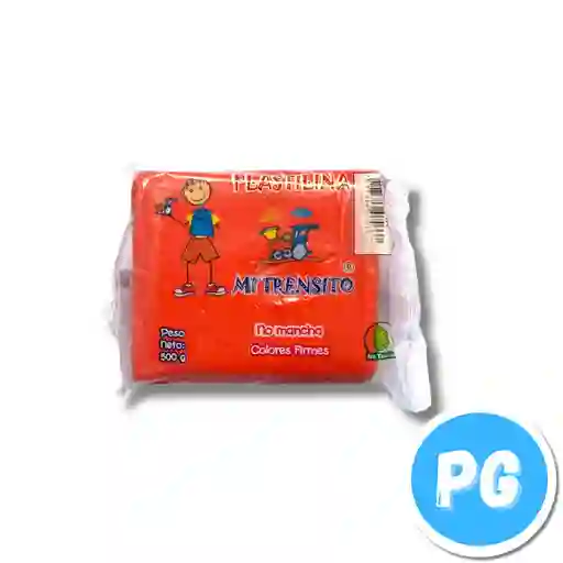 Paquete Plastilina Mi Trensito X500 Gramos Rojo