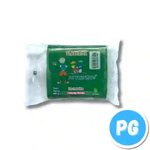 Paquete Plastilina Mi Trensito X500 Gramos Verde