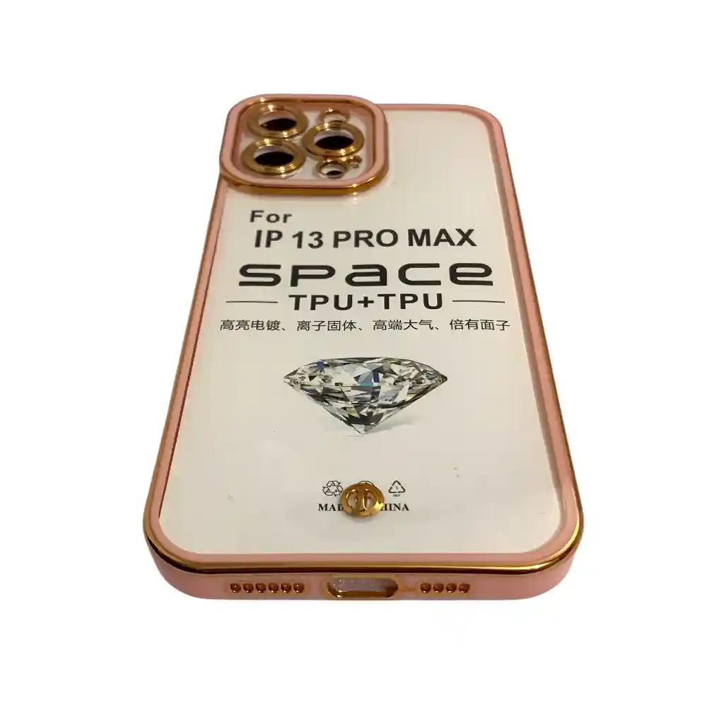 Case Funda Space Para Iphone 13 Pro Max - Rosa