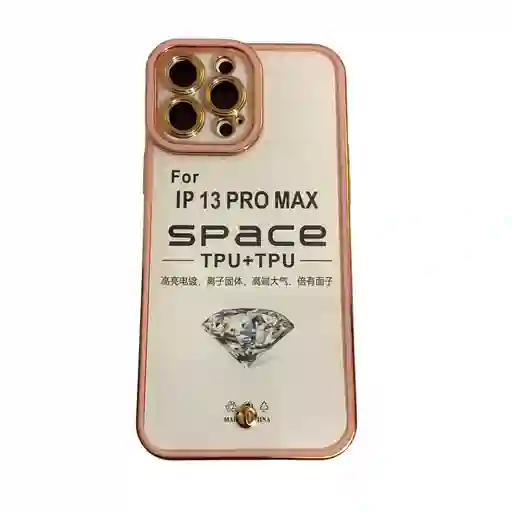 Case Funda Space Para Iphone 13 Pro Max - Rosa