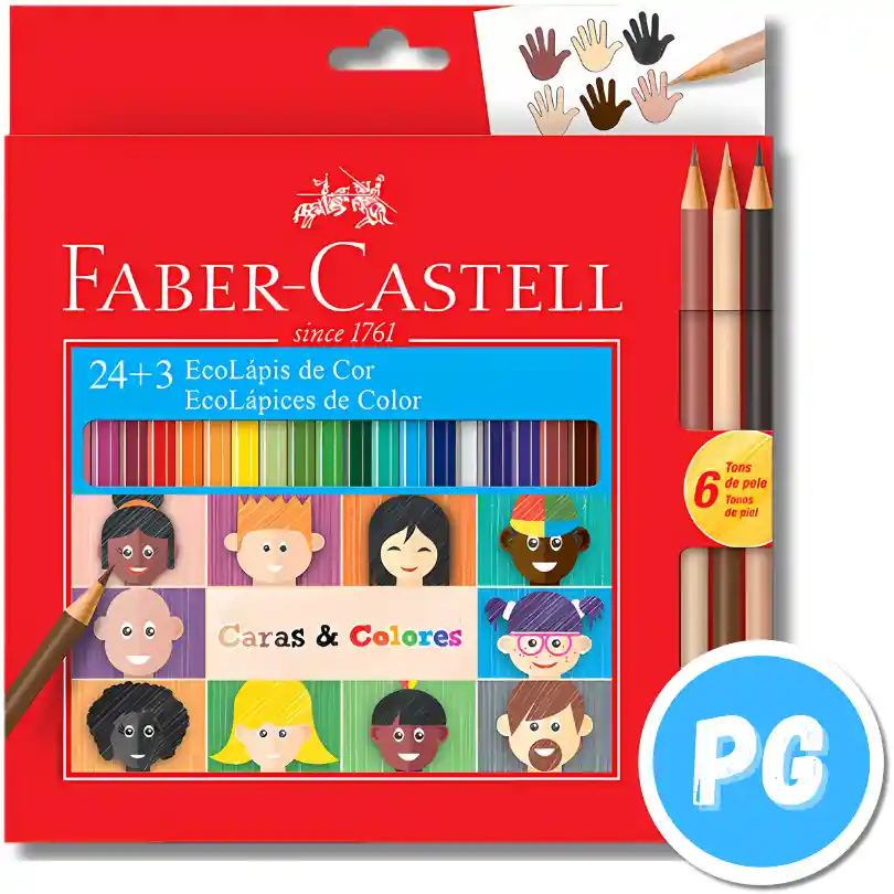 Caja Color Faber Castell X24 Unds Unipunta