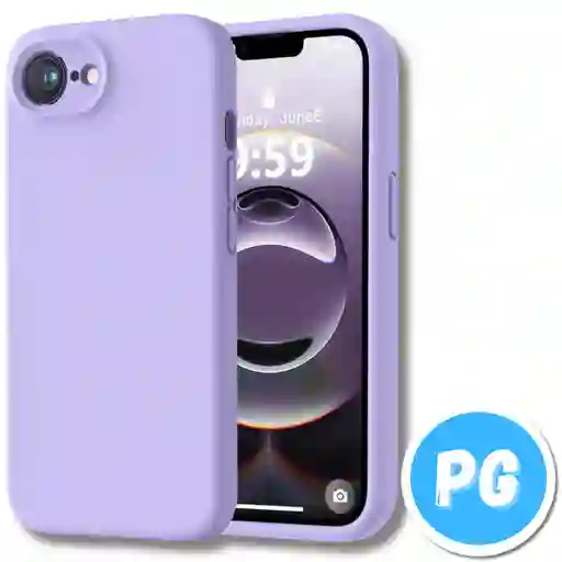 Estuche Silicona Lila Para Iphone 16e