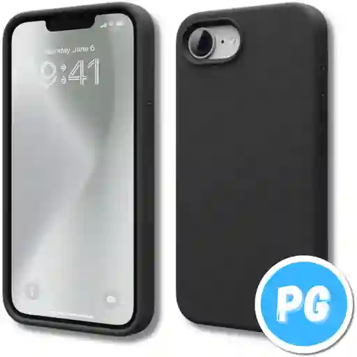 Estuche Silicona Negro Para Iphone 16e