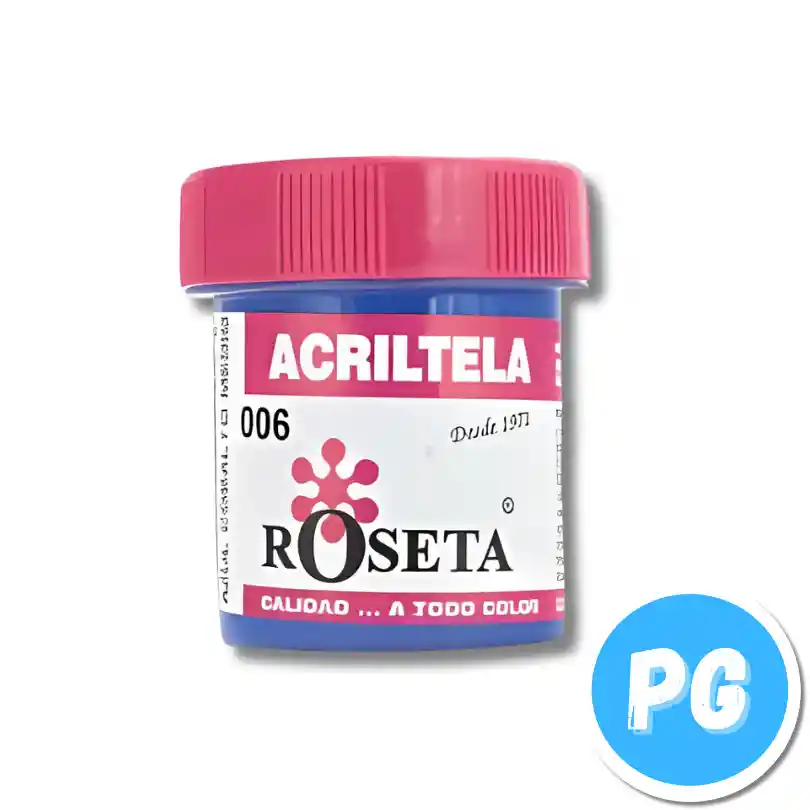 Tarro Acritela Roseta 30cc Azul Cobalto Medio 006