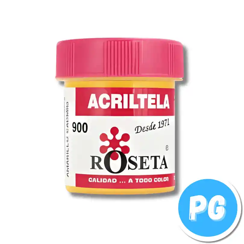 Tarro Acritela Roseta 30cc Amarillo Cadmio 900