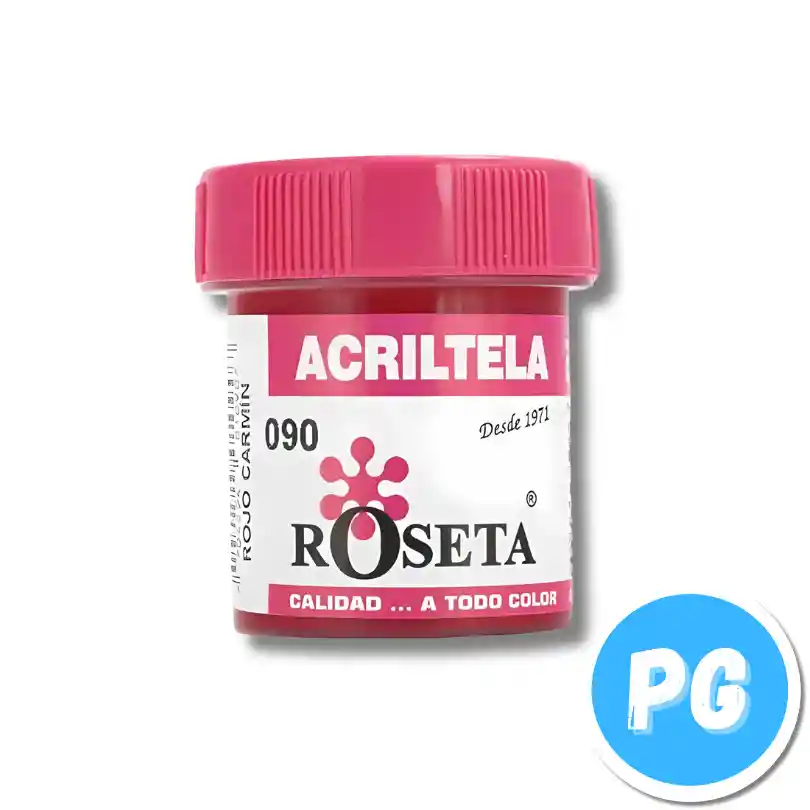 Tarro Acritela Roseta 30cc Rojo Carmin 090