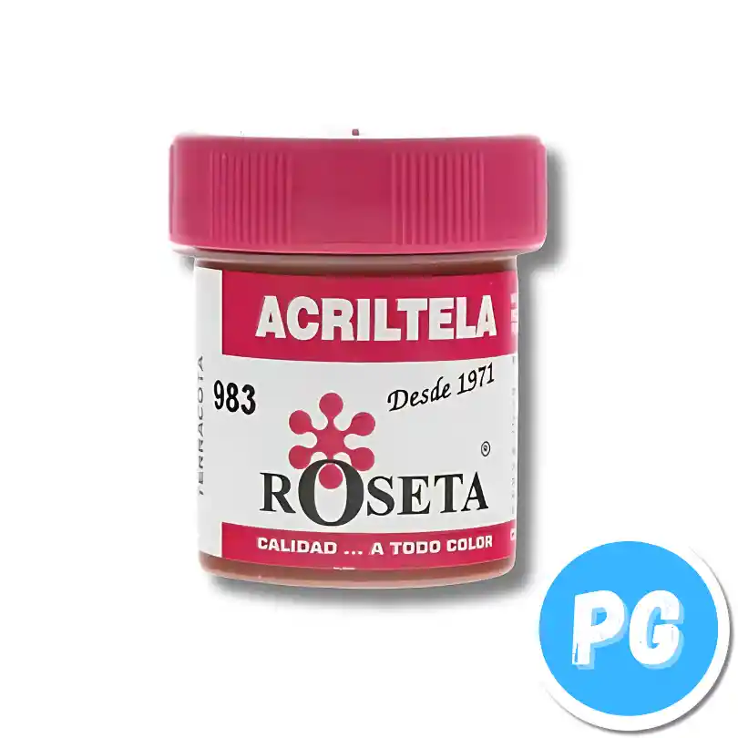 Tarro Acritela Roseta 30cc Terracota 983