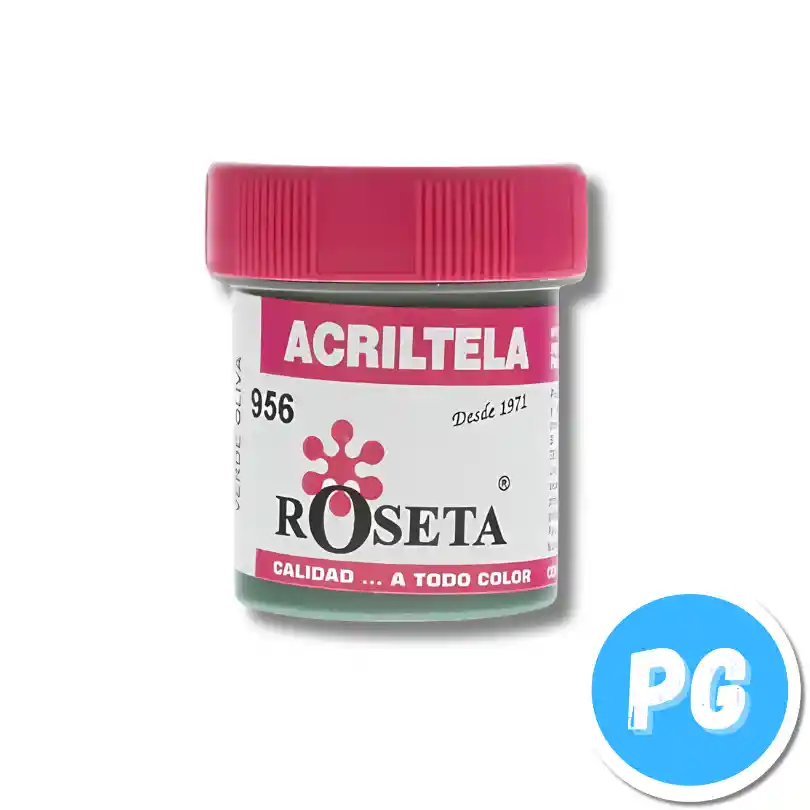 Tarro Acritela Roseta 30cc Verde Oliva 956