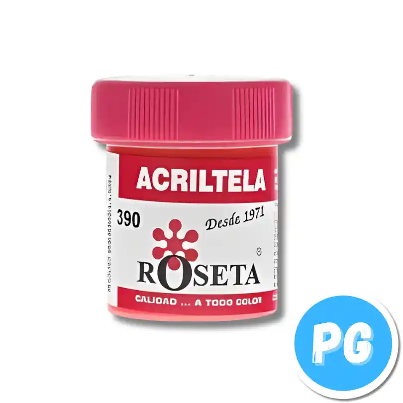 Tarro Acritela Roseta 30cc Rojo Bermellon 390
