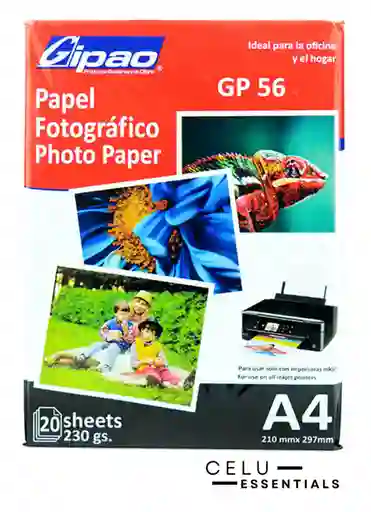 Papel Fotográfico 230gr X 20 Hojas