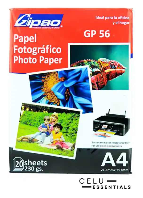 Papel Fotográfico 230gr X 20 Hojas