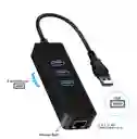 Adaptador Usb A Ethernet Rj45 Y 3 Usb