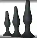 Set De 3 Plug Anales Butt Con Ventosa Easy Toys