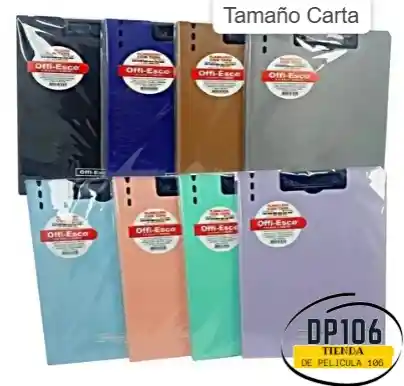 Planilla / Planillero / Tabla De Apoyo Con Tapa Tamaño Carta X 1 Und