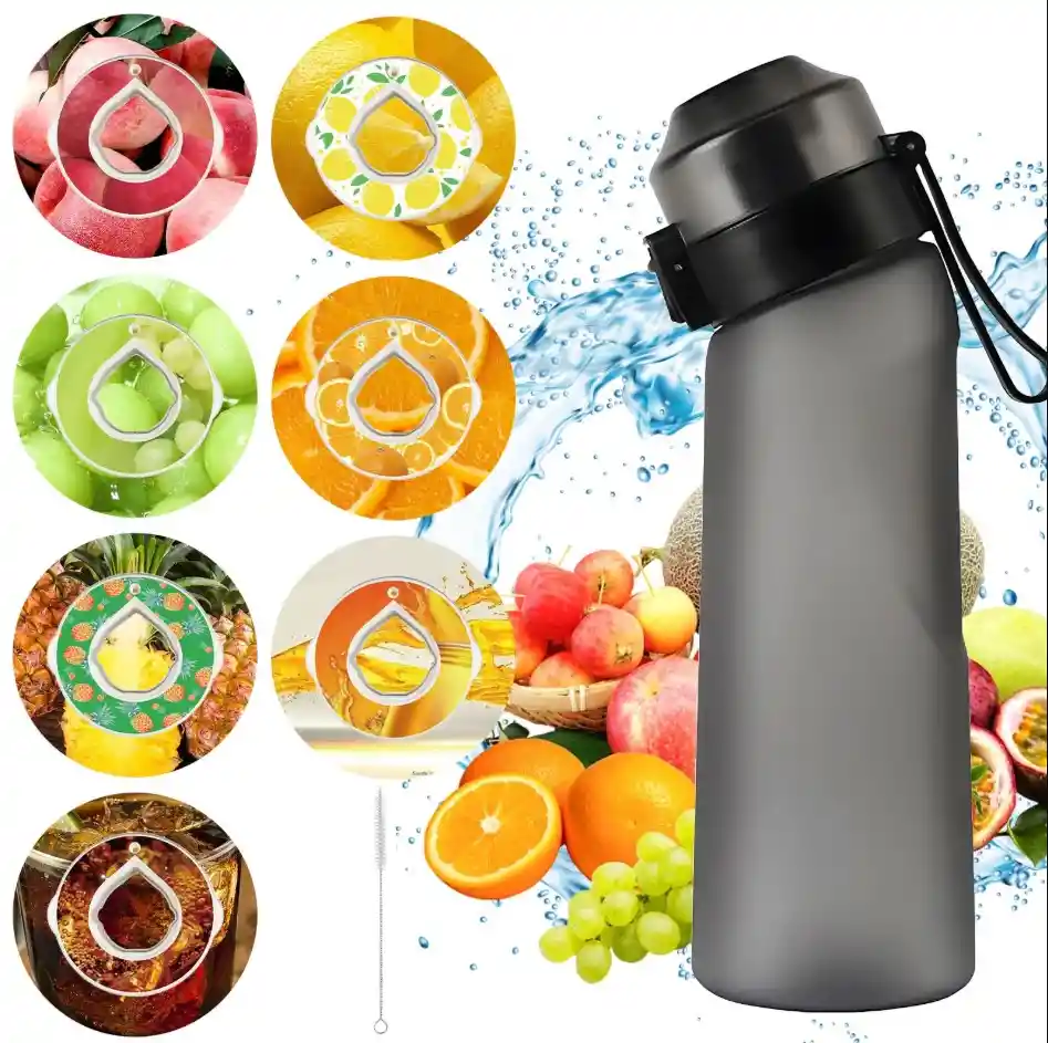 Termo 750ml Con Sabor A Frutas Con 3 Cápsulas De Sabor