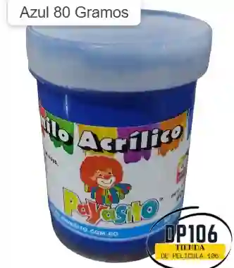 Vinilo Acrilico / Tempera Azul 80 Gramos X 1 Und