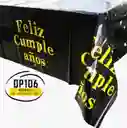 Mantel De Cumpleaños Negro