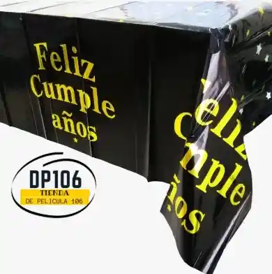 Mantel De Cumpleaños Negro