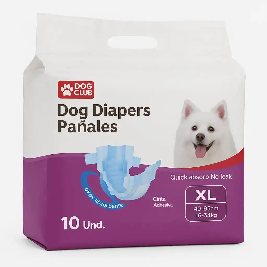 Pañales Dog Diapers Talla Xl 10 Und
