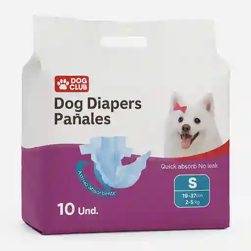 Pañales Dog Diapers Talla S 10 Und