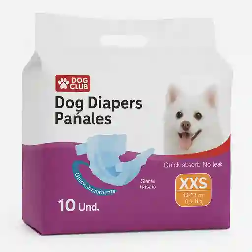 Pañales Dog Diapers Talla Xxs 10 Und
