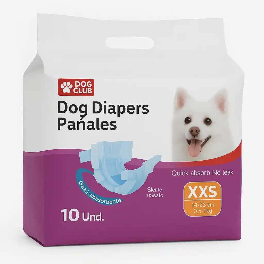 Pañales Dog Diapers Talla Xxs 10 Und
