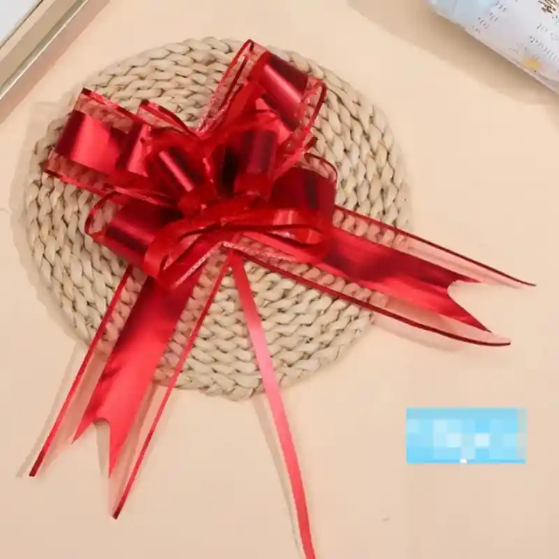 Moño Decorativo Arma-fácil Moño Mágico Para Detalles Extra-grande Rojo