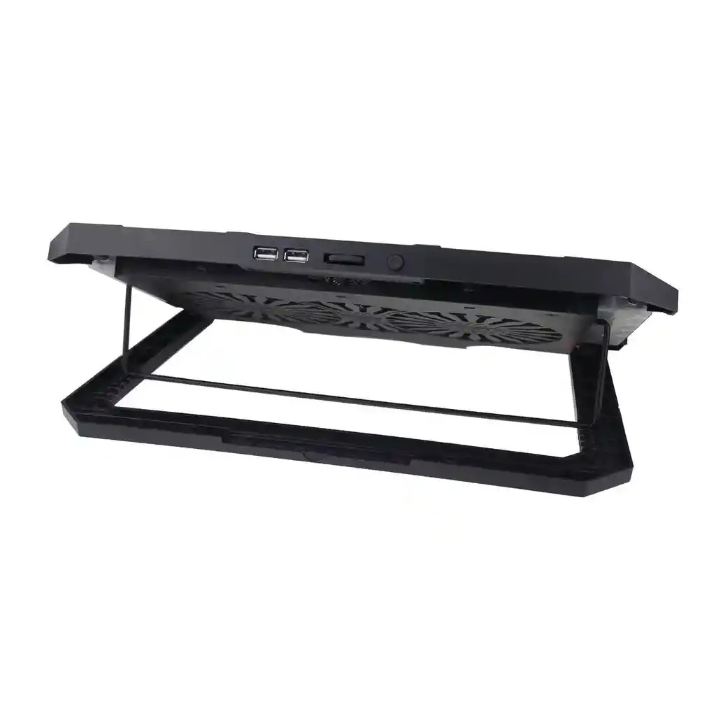 Base Refrigerante 2 Ventiladores Soporte Cel Kl-332 Negro