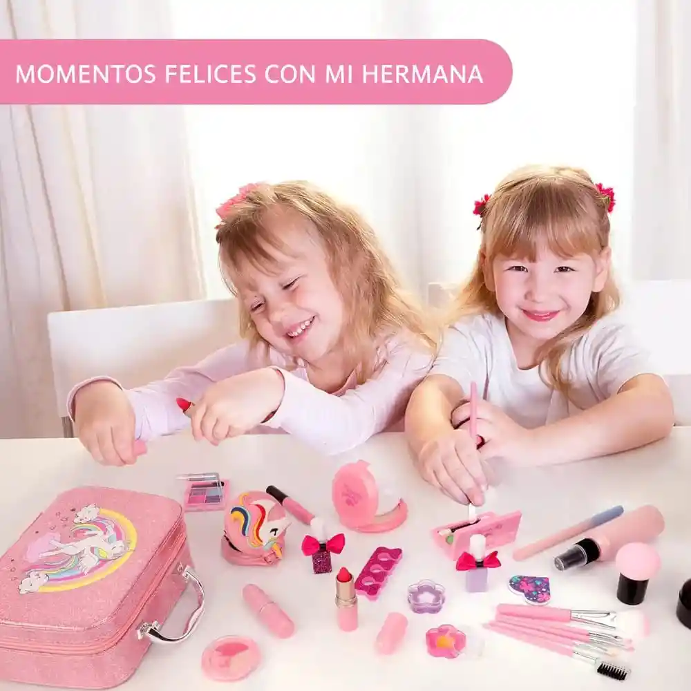Juguetes Set De Lavable Y Seguro Para Maquillaje Para Niñas