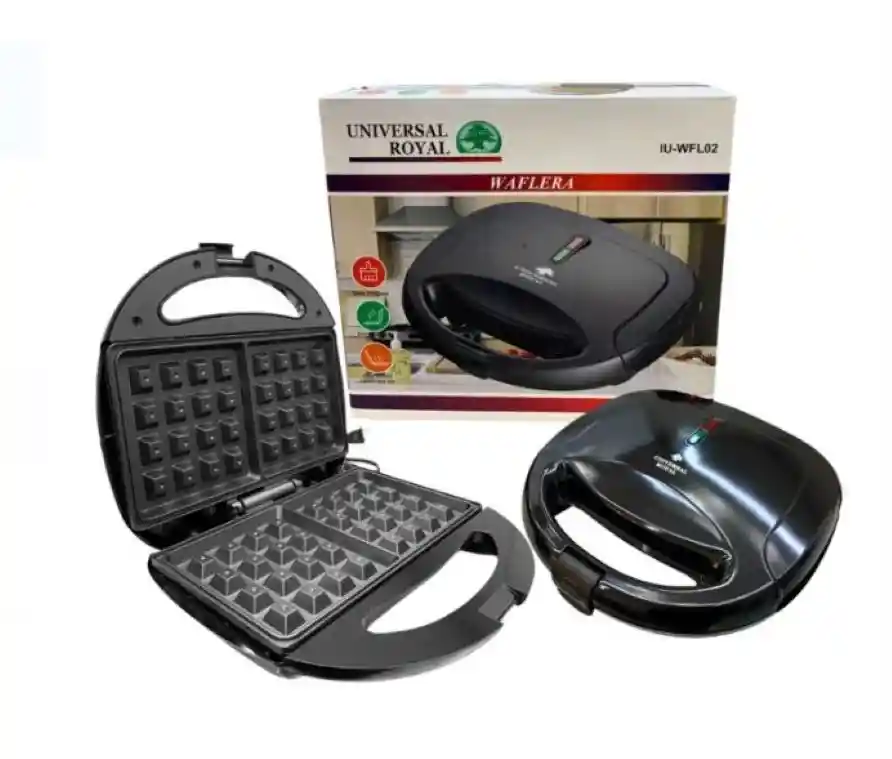 Waflera Electrica 2 Puestos Universal Royal 750w