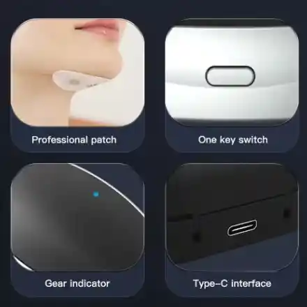 Removedor De Papada Ems Moldeador Facial V Masajeador Adelgazante