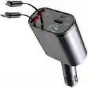 Cargador Carro 4 En 1 Retractil
