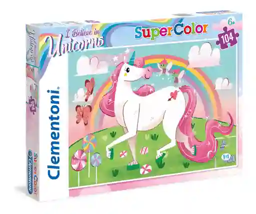 Rompecabezas 104 Piezas Unicornios Clementoni Para Niños