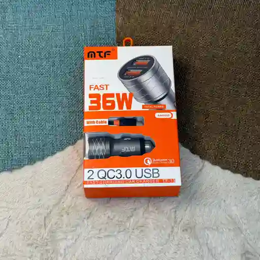 Adaptador Para El Carro / Cargador Con 2 Puertos Usb
