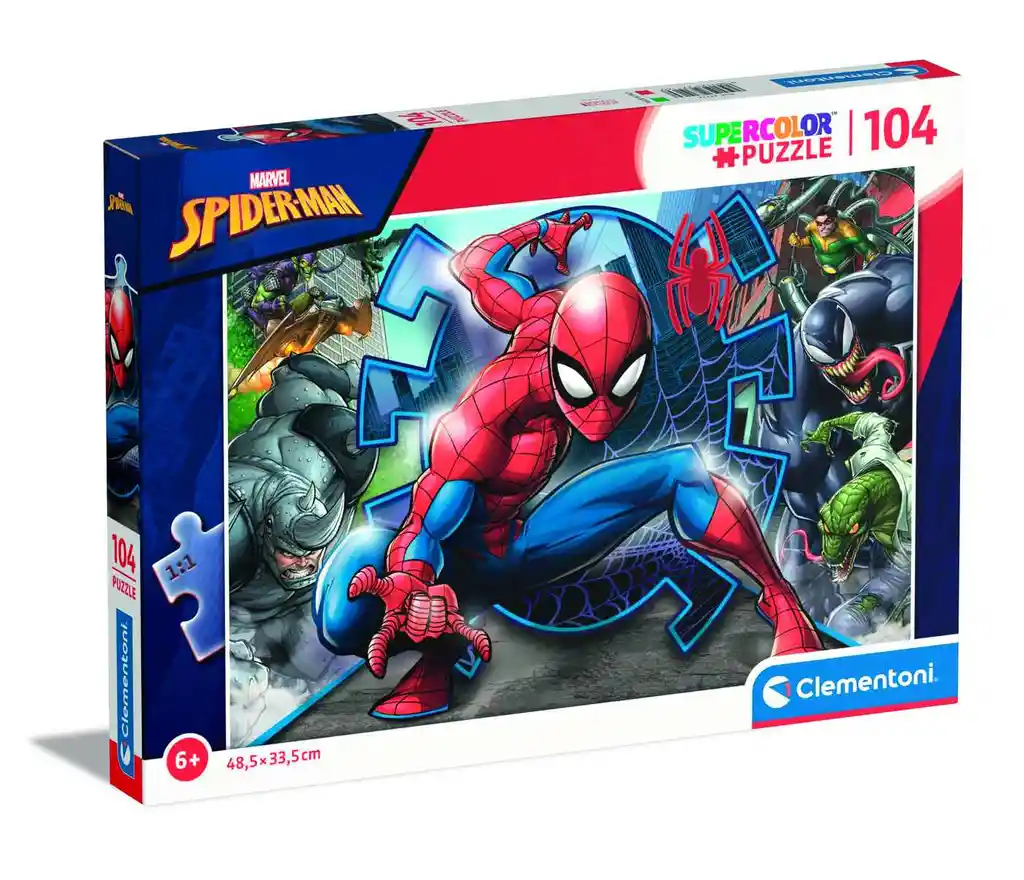 Rompecabezas 104 Piezas Spider-man Villanos Para Niños