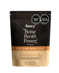 Proteina Bone Broth Power Vainilla Caramel Savvy 560 Gr