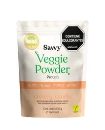 Proteina Veggie Powder Creamy Vanilla Savvy 630 Gr