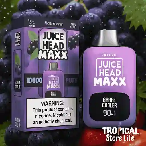 Juice Head Maxx - Grape Cooler 10.000puff