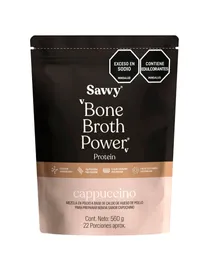 Proteina Bone Broth Power Cappuccino Savvy 560 Gr
