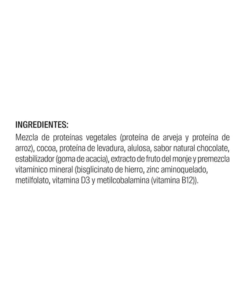 Proteina Veggie Powder Chocolate Savvy 630 Gr
