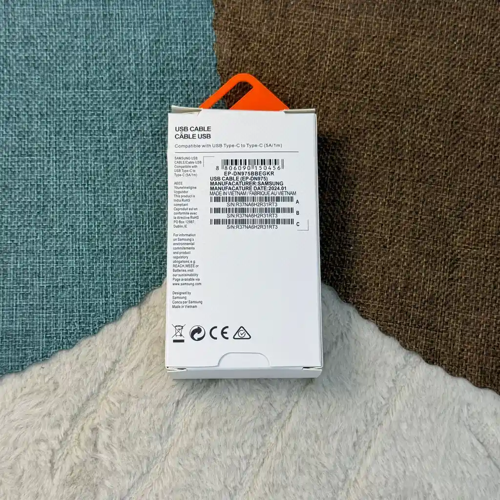 Cable De Carga Tipo C - Tipo C / Samsung / 3a