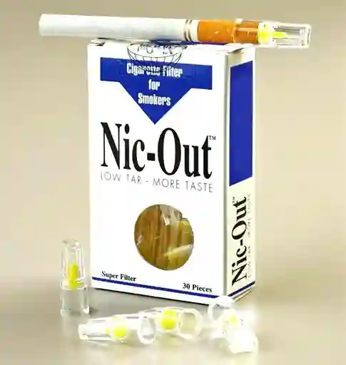 1 Caja X30 Filtros Para Cigarrillo Nic Out