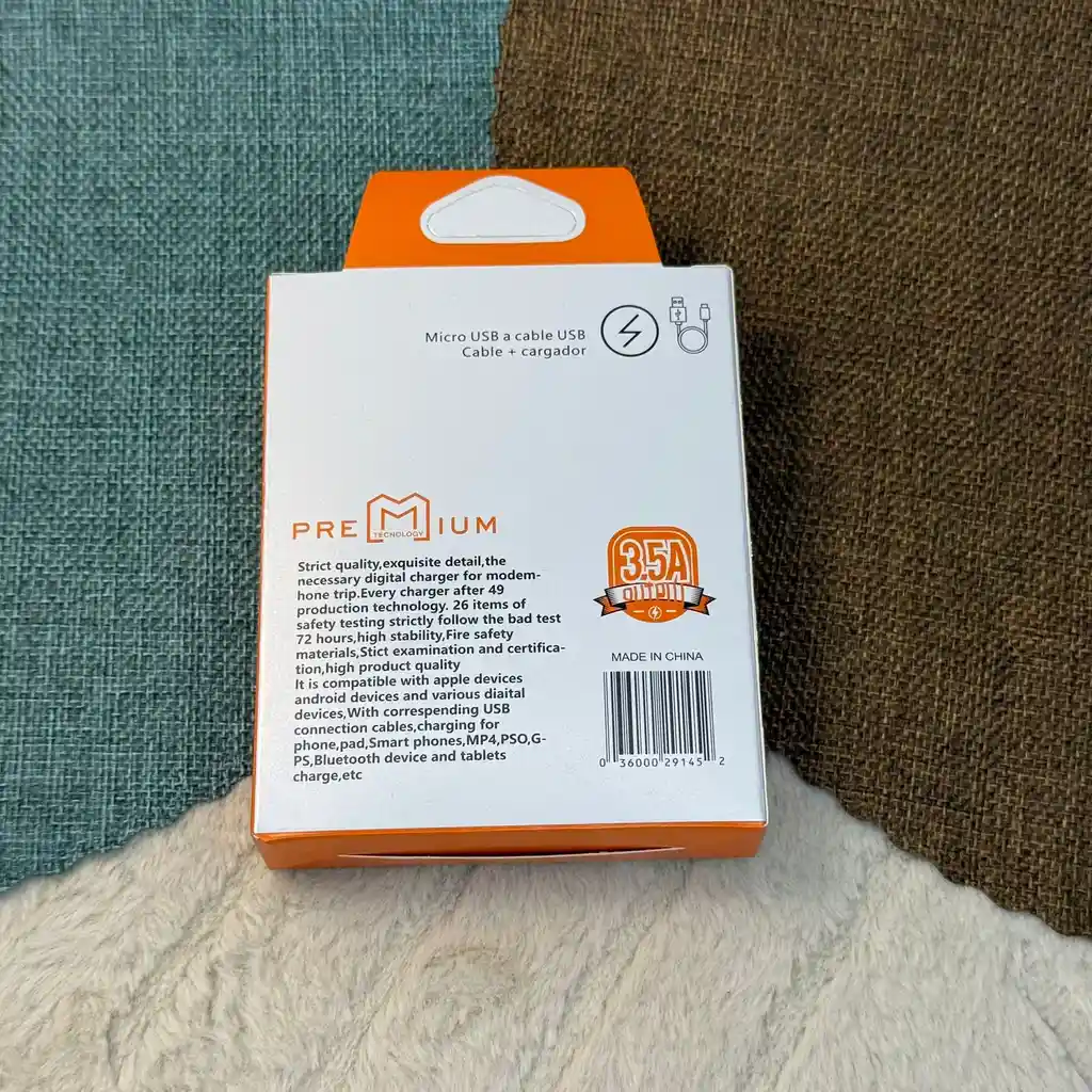 Cargador De Android Usb - Entrada V8 / 3.5a / Premium