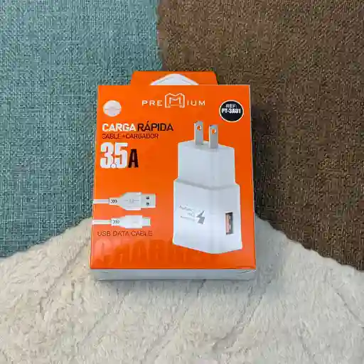 Cargador De Android Usb - Tipo C 3.5a / Premium / Pt-3a01