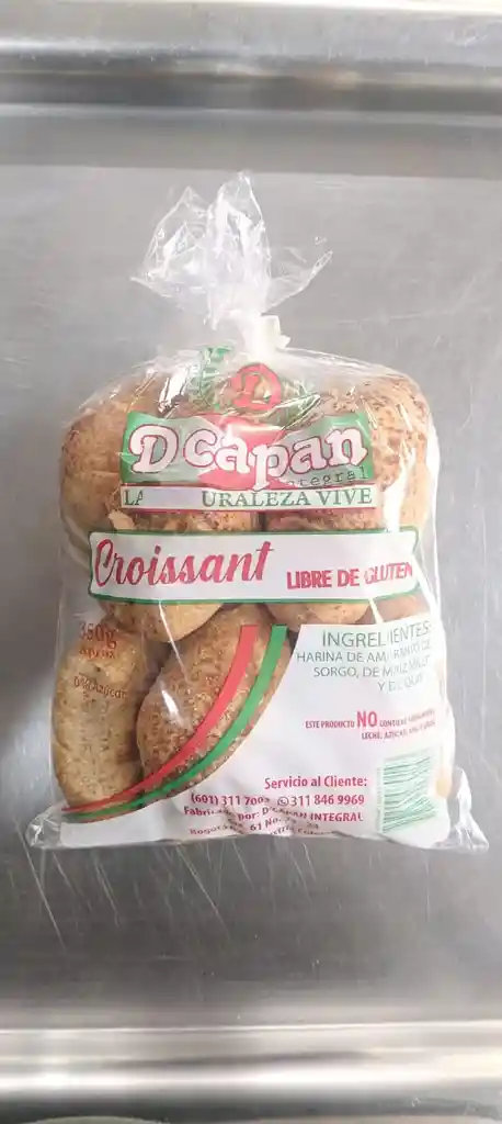 Croissant Libre De Gluten Paquete X 350 G
