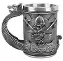 Vaso Taza Mug Vikingo Medieval Mango De Dragón Coleccionable