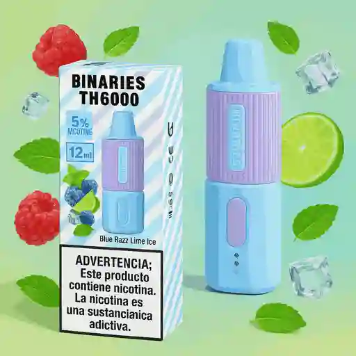 Binaries Blue Razz Lime Ice 6000puff